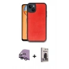 MARSİLYAN™- iPhone 14 Kılıf Kıvılcım Işık Serisi - Siyah Bilvis Hayalet Cam Ekran Koruyucu + Raze Metal Kamera Lens - GS