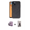 MARSİLYAN™- iPhone 14 Kılıf Kıvılcım Işık Serisi - Siyah Bilvis Hayalet Cam Ekran Koruyucu + Raze Metal Kamera Lens - MR