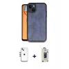 MARSİLYAN™- iPhone 14 Kılıf Kıvılcım Işık Serisi - Siyah Bilvis Hayalet Cam Ekran Koruyucu + Shine Kamera Lens - GS