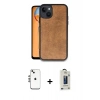 MARSİLYAN™- iPhone 14 Kılıf Kıvılcım Işık Serisi - Siyah Bilvis Hayalet Cam Ekran Koruyucu + Shine Kamera Lens - GS
