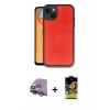 MARSİLYAN™- iPhone 14 Kılıf Kıvılcım Işık Serisi - Siyah Buffer Cam Ekran Koruyucu + Raze Metal Kamera Lens - GS