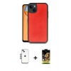 MARSİLYAN™- iPhone 14 Kılıf Kıvılcım Işık Serisi - Siyah Buffer Cam Ekran Koruyucu + Shine Kamera Lens - MI