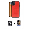 MARSİLYAN™- iPhone 14 Kılıf Kıvılcım Işık Serisi - Siyah Buffer Hayalet Cam Ekran Koruyucu + PVD Metal Kamera Lens - GS