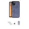 MARSİLYAN™- iPhone 14 Kılıf Kıvılcım Işık Serisi - Siyah Joko Magic 5D Cam + Diamond Kamera Lens - PE