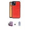 MARSİLYAN™- iPhone 14 Kılıf Kıvılcım Işık Serisi - Siyah Joko Magic 5D Cam + Raze Metal Kamera Lens - KI
