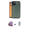 MARSİLYAN™- iPhone 14 Kılıf Kıvılcım Işık Serisi - Siyah Joko Magic 5D Cam + Raze Metal Kamera Lens - KI