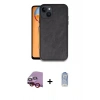 MARSİLYAN™- iPhone 14 Kılıf Kıvılcım Işık Serisi - Siyah Joko Magic 5D Cam + Raze Metal Kamera Lens - KI