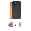 MARSİLYAN™- iPhone 14 Kılıf Kıvılcım Işık Serisi - Siyah Joko Magic 5D Cam + Raze Metal Kamera Lens - MR