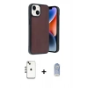 MARSİLYAN™- iPhone 14 Kılıf Kıvılcım Işık Serisi - Siyah Joko Magic 5D Cam + Shine Kamera Lens - GI