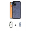 MARSİLYAN™- iPhone 14 Kılıf Kıvılcım Işık Serisi - Siyah Joko Magic 5D Cam + Shine Kamera Lens - YL