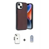 MARSİLYAN™- iPhone 14 Kılıf Kıvılcım Işık Serisi - Siyah Joko Magic 5D Cam + Shine Kamera Lens - SH