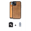 MARSİLYAN™- iPhone 14 Kılıf Kıvılcım Işık Serisi - Siyah Joko Magic 5D Cam + PVD Metal Kamera Lens - TU