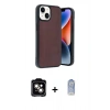 MARSİLYAN™- iPhone 14 Kılıf Kıvılcım Işık Serisi - Siyah Joko Magic 5D Cam + PVD Metal Kamera Lens - TU