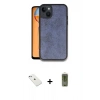 MARSİLYAN™- iPhone 14 Kılıf Kıvılcım Işık Serisi - Siyah Joko Magic 5D Hayalet Cam + Diamond Kamera Lens - SABE