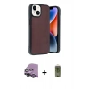 MARSİLYAN™- iPhone 14 Kılıf Kıvılcım Işık Serisi - Siyah Joko Magic 5D Hayalet Cam + Raze Metal Kamera Lens - GS