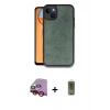 MARSİLYAN™- iPhone 14 Kılıf Kıvılcım Işık Serisi - Siyah Joko Magic 5D Hayalet Cam + Raze Metal Kamera Lens - KI