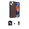 MARSİLYAN™- iPhone 14 Kılıf Kıvılcım Işık Serisi - Siyah Joko Magic 5D Hayalet Cam + PVD Metal Kamera Lens - MI