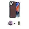 MARSİLYAN™- iPhone 14 Kılıf Kıvılcım Işık Serisi - Siyah Joko Magic 5D Hayalet Cam + Raze Metal Kamera Lens - SH