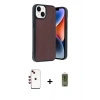 MARSİLYAN™- iPhone 14 Kılıf Kıvılcım Işık Serisi - Siyah Joko Magic 5D Hayalet Cam + Shine Kamera Lens - KI