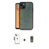 MARSİLYAN™- iPhone 14 Kılıf Kıvılcım Işık Serisi - Siyah Joko Magic 5D Hayalet Cam + Shine Kamera Lens - SH