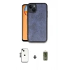 MARSİLYAN™- iPhone 14 Kılıf Kıvılcım Işık Serisi - Siyah Joko Magic 5D Hayalet Cam + Shine Kamera Lens - SH