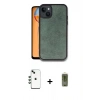 MARSİLYAN™- iPhone 14 Kılıf Kıvılcım Işık Serisi - Siyah Joko Magic 5D Hayalet Cam + Shine Kamera Lens - YL