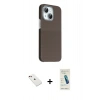 MARSİLYAN™- iPhone 14 Kılıf Kozmos Klasik Prime - Şeffaf Pasifik Cam Ekran Koruyucu + Diamond Kamera Lens - KI