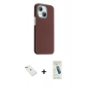 MARSİLYAN™- iPhone 14 Kılıf Kozmos Klasik Prime - Şeffaf Pasifik Cam Ekran Koruyucu + Diamond Kamera Lens - KI