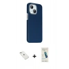 MARSİLYAN™- iPhone 14 Kılıf Kozmos Klasik Prime - Şeffaf Pasifik Cam Ekran Koruyucu + Diamond Kamera Lens - SABE