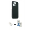 MARSİLYAN™- iPhone 14 Kılıf Kozmos Klasik Prime - Şeffaf Royal Nano Ekran Koruyucu + Diamond Kamera Lens - KI