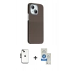 MARSİLYAN™- iPhone 14 Kılıf Kozmos Klasik Prime - Şeffaf Royal Nano Ekran Koruyucu + Shine Kamera Lens - SH