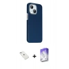 MARSİLYAN™- iPhone 14 Kılıf Kozmos Klasik Prime - Siyah Bilvis 5in1 3D Magic Cam Ekran Koruyucu + Diamond Kamera Lens - SABE