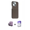 MARSİLYAN™- iPhone 14 Kılıf Kozmos Klasik Prime - Siyah Bilvis 5in1 3D Magic Cam Ekran Koruyucu + Raze Metal Kamera Lens - SH
