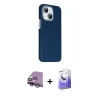 MARSİLYAN™- iPhone 14 Kılıf Kozmos Klasik Prime - Siyah Bilvis 5in1 5D Magic Hayalet Cam Ekran Koruyucu + Raze Metal Kamera Lens - GS