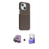 MARSİLYAN™- iPhone 14 Kılıf Kozmos Klasik Prime - Siyah Bilvis 5in1 5D Magic Hayalet Cam Ekran Koruyucu + Raze Metal Kamera Lens - SH
