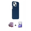 MARSİLYAN™- iPhone 14 Kılıf Kozmos Klasik Prime - Siyah Bilvis 5in1 5D Magic Hayalet Cam Ekran Koruyucu + Raze Metal Kamera Lens - KI