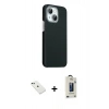 MARSİLYAN™- iPhone 14 Kılıf Kozmos Klasik Prime - Siyah Bilvis Hayalet Cam Ekran Koruyucu + Diamond Kamera Lens - YL