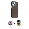 MARSİLYAN™- iPhone 14 Kılıf Kozmos Klasik Prime - Siyah Buffer Cam Ekran Koruyucu + Raze Metal Kamera Lens - MR