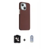 MARSİLYAN™- iPhone 14 Kılıf Kozmos Klasik Prime - Siyah Joko Magic 5D Cam + PVD Metal Kamera Lens - TU