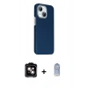 MARSİLYAN™- iPhone 14 Kılıf Kozmos Klasik Prime - Siyah Joko Magic 5D Cam + PVD Metal Kamera Lens - TU