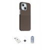 MARSİLYAN™- iPhone 14 Kılıf Kozmos Klasik Prime - Siyah Joko Magic 5D Cam + Diamond Kamera Lens - YL