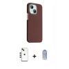 MARSİLYAN™- iPhone 14 Kılıf Kozmos Klasik Prime - Siyah Joko Magic 5D Cam + Shine Kamera Lens - YL