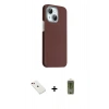 MARSİLYAN™- iPhone 14 Kılıf Kozmos Klasik Prime - Siyah Joko Magic 5D Hayalet Cam + Diamond Kamera Lens - KI