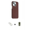 MARSİLYAN™- iPhone 14 Kılıf Kozmos Klasik Prime - Siyah Joko Magic 5D Hayalet Cam + Diamond Kamera Lens - SABE
