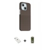 MARSİLYAN™- iPhone 14 Kılıf Kozmos Klasik Prime - Siyah Joko Magic 5D Hayalet Cam + Diamond Kamera Lens - SABE
