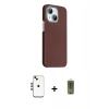 MARSİLYAN™- iPhone 14 Kılıf Kozmos Klasik Prime - Siyah Joko Magic 5D Hayalet Cam + Shine Kamera Lens - GD