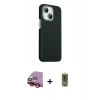 MARSİLYAN™- iPhone 14 Kılıf Kozmos Klasik Prime - Siyah Joko Magic 5D Hayalet Cam + Raze Metal Kamera Lens - KI