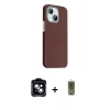 MARSİLYAN™- iPhone 14 Kılıf Kozmos Klasik Prime - Siyah Joko Magic 5D Hayalet Cam + PVD Metal Kamera Lens - MI