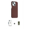 MARSİLYAN™- iPhone 14 Kılıf Kozmos Klasik Prime - Siyah Joko Magic 5D Hayalet Cam + Shine Kamera Lens - MI