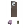 MARSİLYAN™- iPhone 14 Kılıf Kozmos Klasik Prime - Siyah Joko Magic 5D Hayalet Cam + Raze Metal Kamera Lens - MR